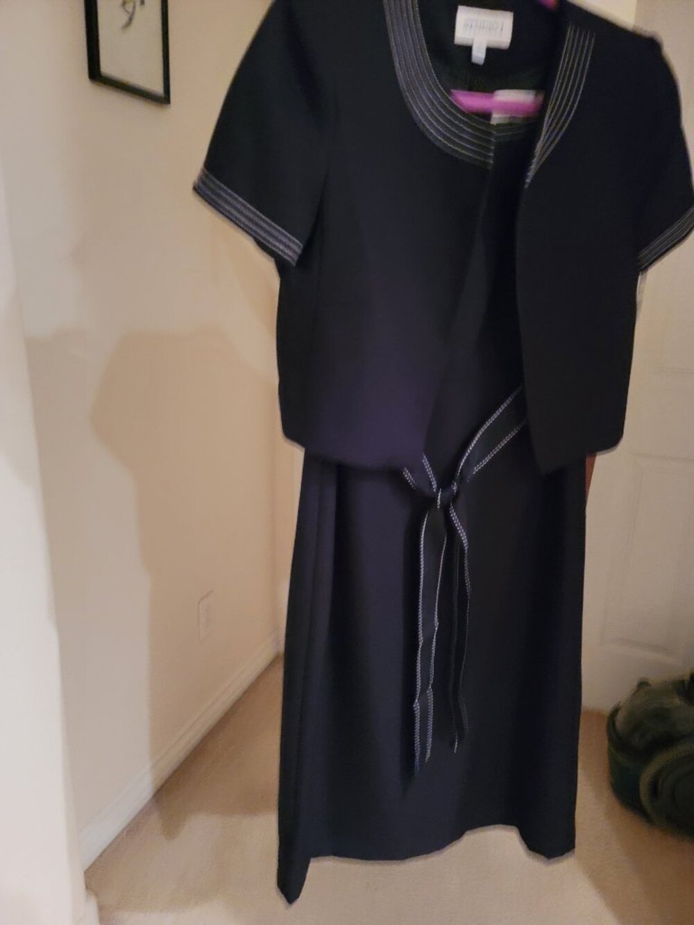 2-Piece Navy Dress Set